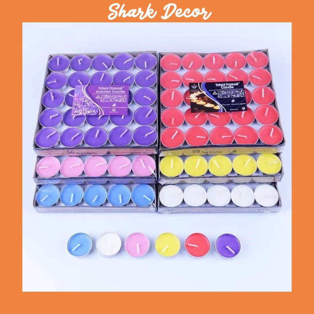 Nến tealight 100 viên không khói cháy liên tục 4h