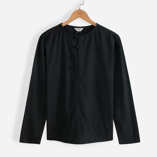 Áo Vải Đũi Nam Cổ Tròn Dài Tay 4 Cúc Tết Thời Trang Vải Đũi (Linen) Cao Cấp R.Menswear
