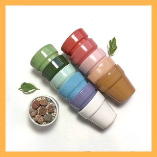 Chậu sen đá mini decor cầu vồng