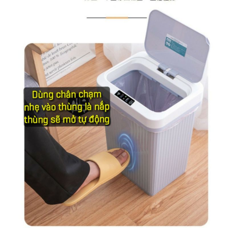 Thùng rác thông minh mở tự động 14 lít