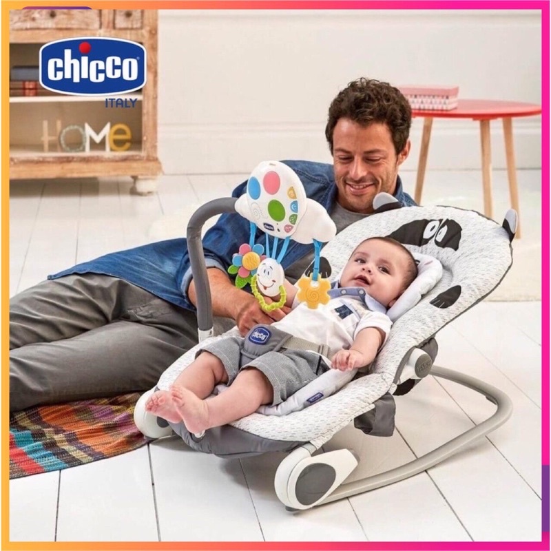 GHẾ RUNG TỰ ĐỘNG 3 IN 1 CHICCO BALLOON VOI CON (CHÍNH HÃNG) CHO BÉ (115376)