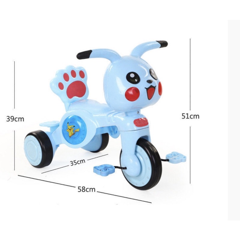 ( giá sỉ) Xe 3 bánh Pikachu mẫu mới cho bé Có nhạc có đèn nhé! hàng chất lượng cao cam kết ạ