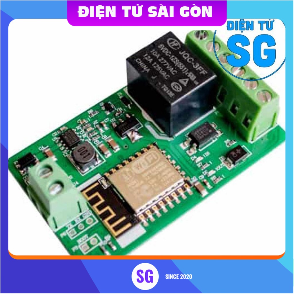 Mạch điều khiển wifi relay ESP8266 V12 - BI6Z