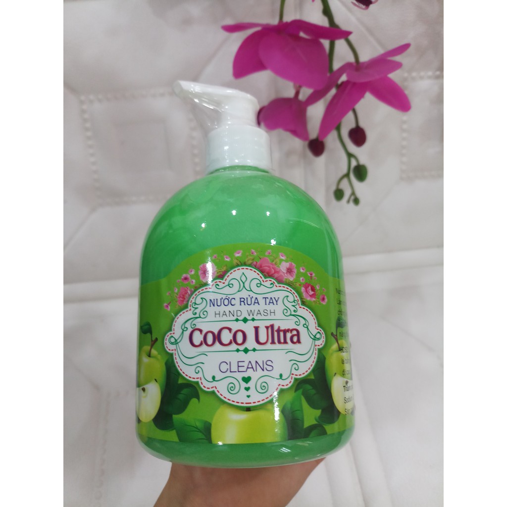 NƯỚC RỬA TAY COCO ULTRA CHAI 500ML SIÊU TIẾT KIỆM BẢO VỆ KHỎI VI KHUẨN GÂY HẠI