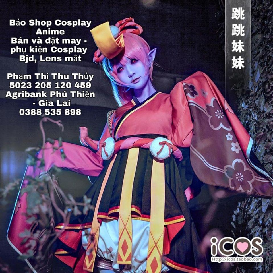 [Có Sẵn] Costume Cosplay Kyoshi Imouto ( Quần Áo Nhân Vật Khiêu Muội ) + Tặng Quà. Có Bán Lẻ - Âm Dương Sư