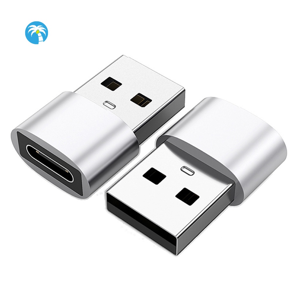 Set 2 Đầu Chuyển Đổi Type-C Sang Usb Bằng Hợp Kim Nhôm Cho Điện Thoại | BigBuy360 - bigbuy360.vn
