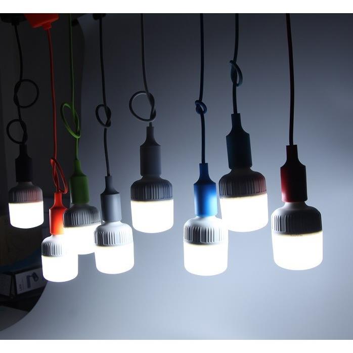 Bộ 10 dây đèn thả trang trí bóng led búp trụ 25w