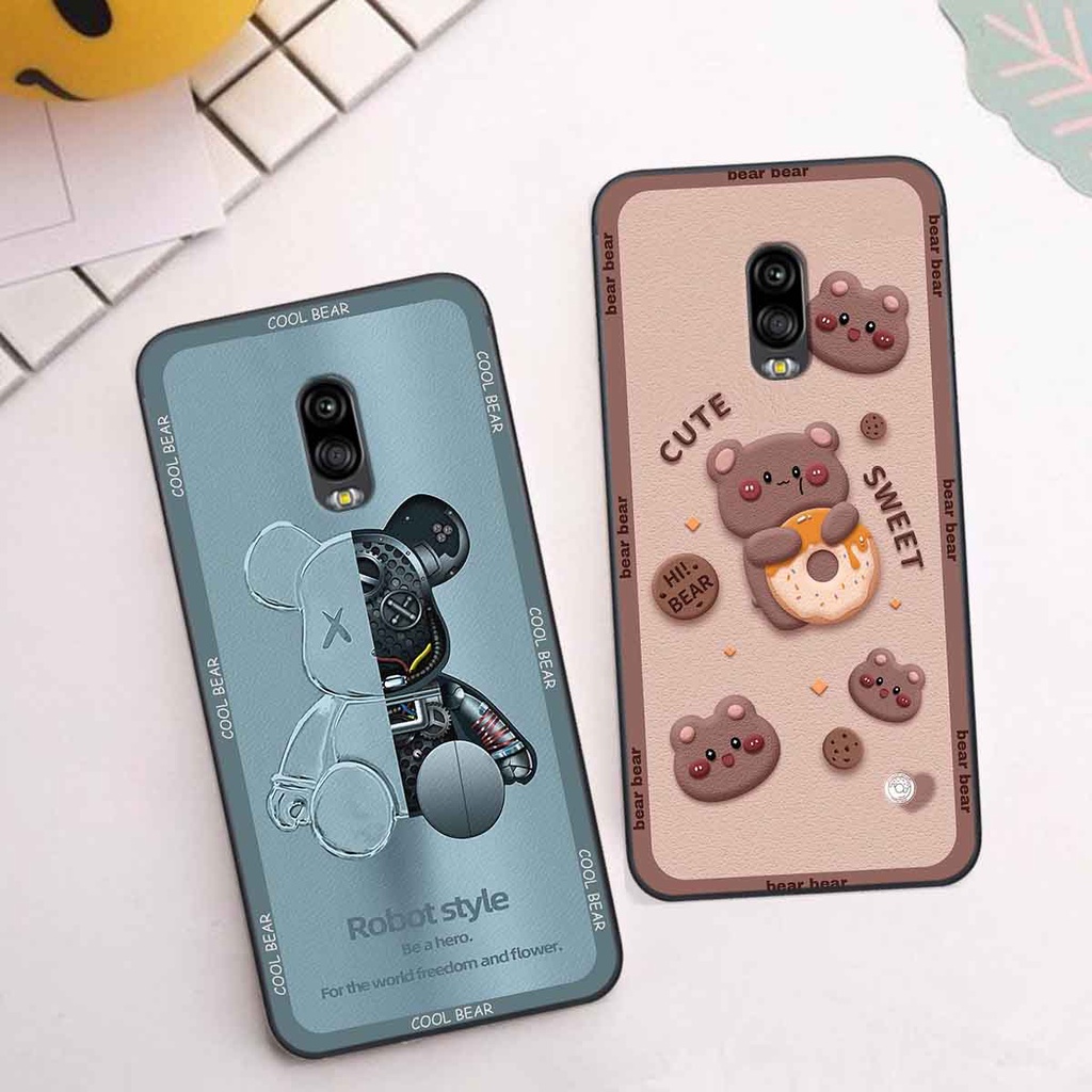 Ốp Samsung J7 Plus / J7+ bear brick, gấu đáng yêu, dễ thương