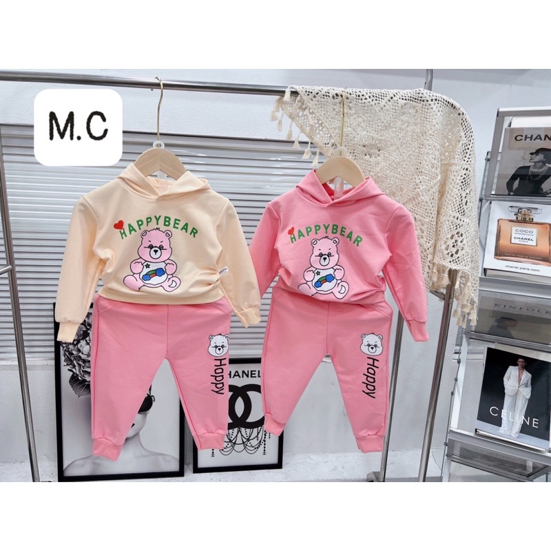 {Hàng Bán Shop}Đồ bộ nỉ da cá dài tay thu đông bé trai bé gái loại đẹp_Quần áo trẻ em thu đông