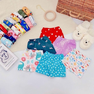 Set 5 quần chục đùi❤️FREESHIP❤️Quần đùi chục xuất dư-quần đùi chục cotton bozip co giãn thấm mồ hôi cho bé size 5-15kg