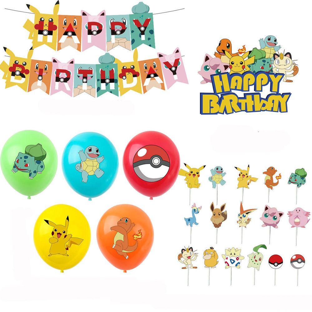 Que Cắm Trang Trí Bánh Kem Hình Pikachu