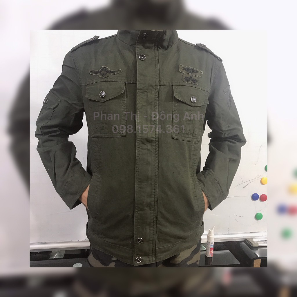 Áo khoác nam KaKi cổ trụ, áo khoác nam phong cách, cá tính (ẢNH THẬT 100%) [A002]