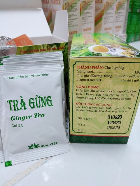 20 gói TRÀ GỪNG HOA VIỆT CHÍNH HÃNG