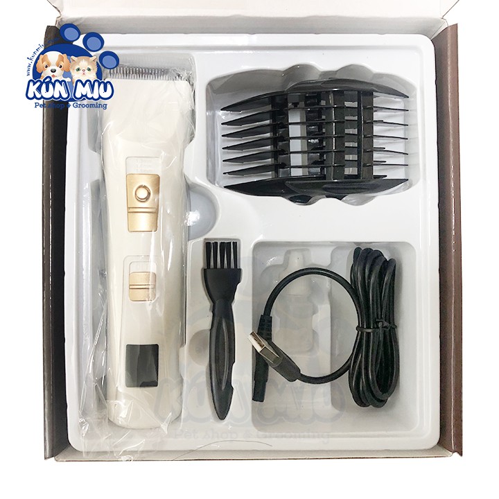 Tông đơ cho chó mèo dòng cao cấp Hair Clipper pin sử dụng 4 tiếng