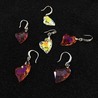 Bông tai pha lê Swarovski DEVOTED 2 U HEART tim 17mm