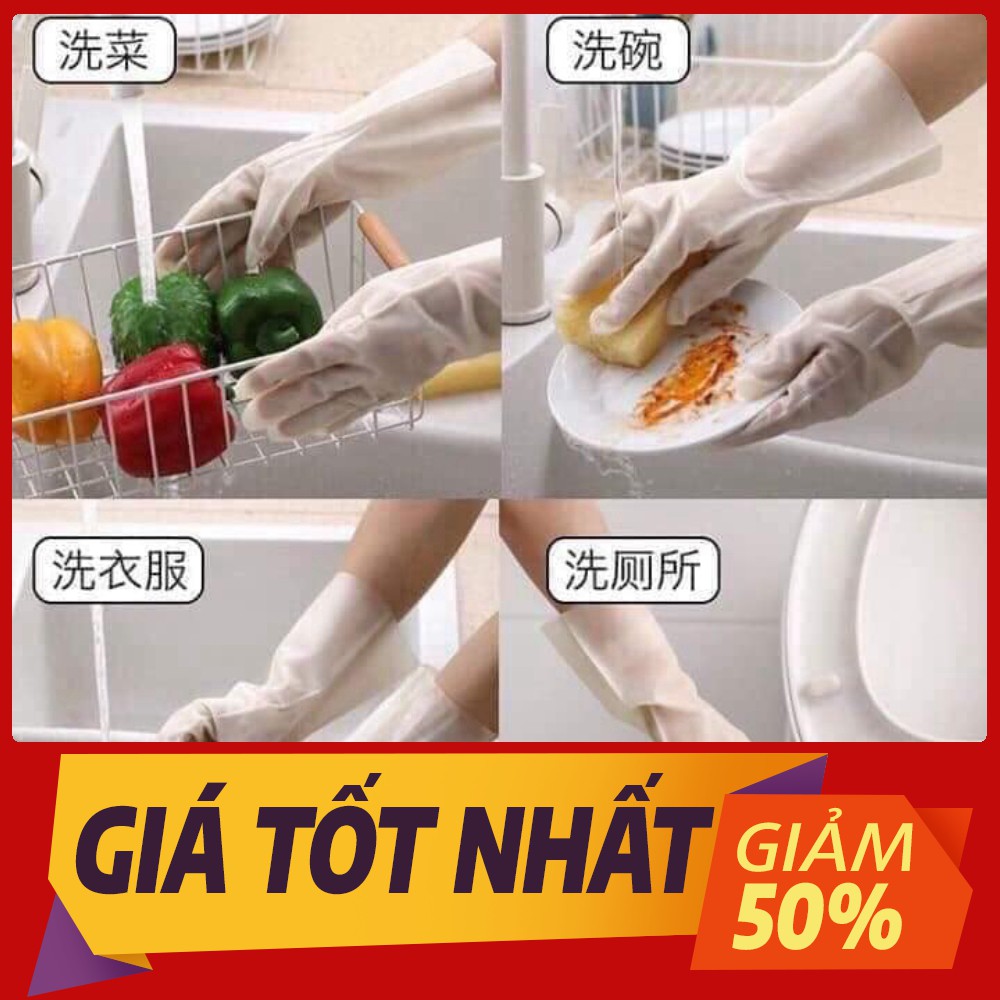 Găng tay rửa bát hươu hạc siêu dai