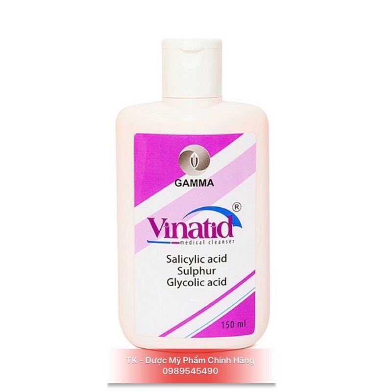 VINATID Sữa Tắm Gội Làm Sạch Da - Giảm Dầu - Ngừa Mụn 150ml