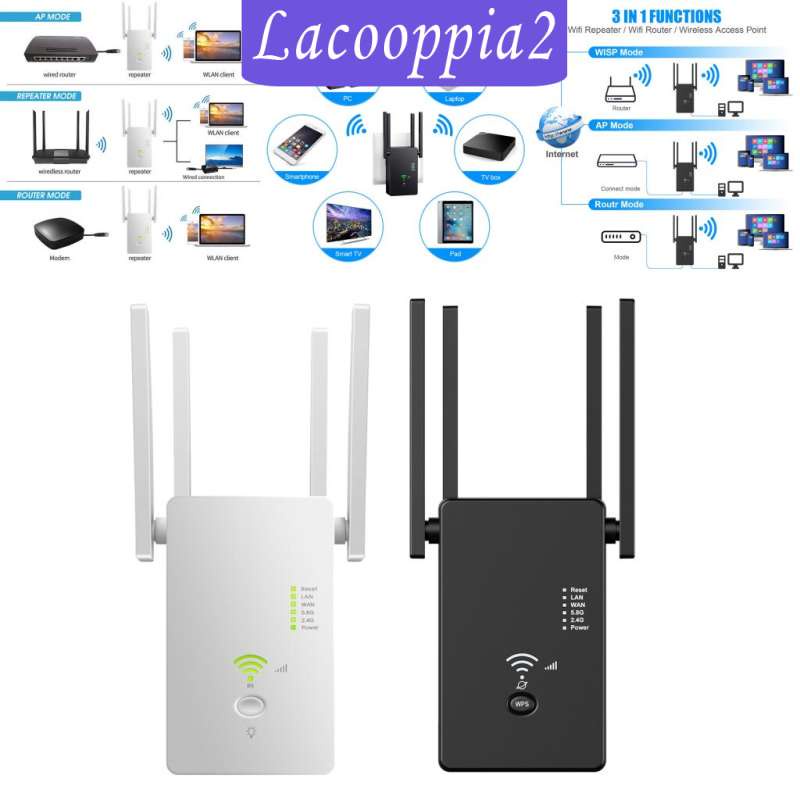 WiFi Internet Booster Wireless Signal Repeater AP Range Extender Black | WebRaoVat - webraovat.net.vn