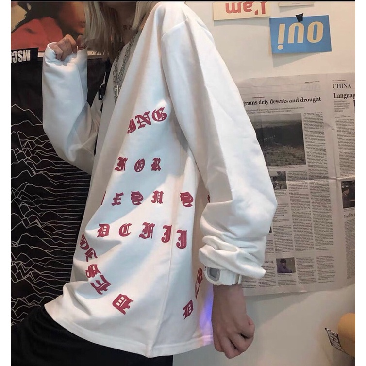 Áo 3D chữ vòng tròn hông tay dài TT11