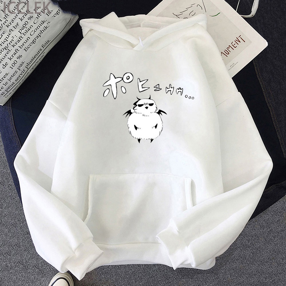Áo Hoodie In Chữ Welcome to Demon School Iruma-kun Phong Cách Harajuku Đường Phố Dễ Thương Cho Nữ