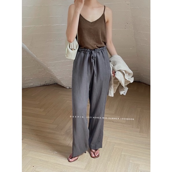 Quần suông Linen