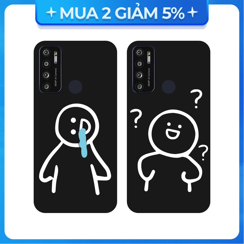 Ốp lưng Vsmart Joy 3/Joy 4/Active 3/Bee 3/Live/...dẻo đen hình Người que BST4