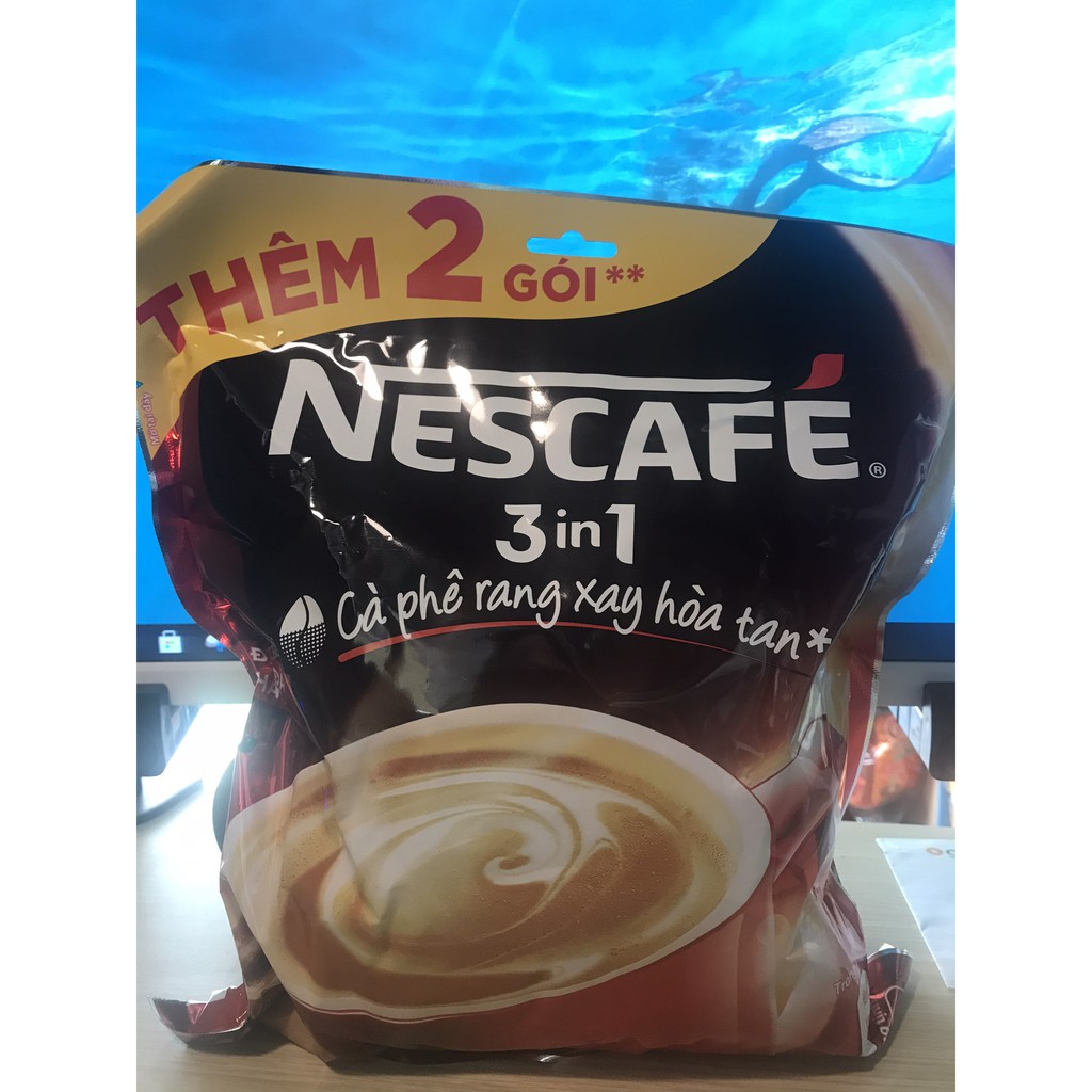 NESCAFE 3in1 Rang Xay Đậm Đà Hài Hòa túi 46+2 gói x 17g