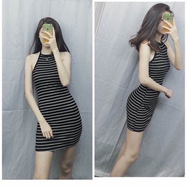 Đầm ôm body vnxk f21 hình shop tự chụp