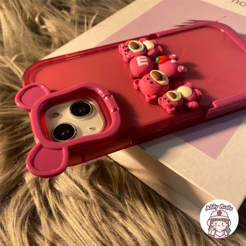Ốp Điện Thoại TPU Mềm Mỏng Hình Tai Gấu 3D Chống Mồ Hôi Cho Iphone 14 Pro Max 11 7Plus 13 12 11 Pro Max X XS 12 XR