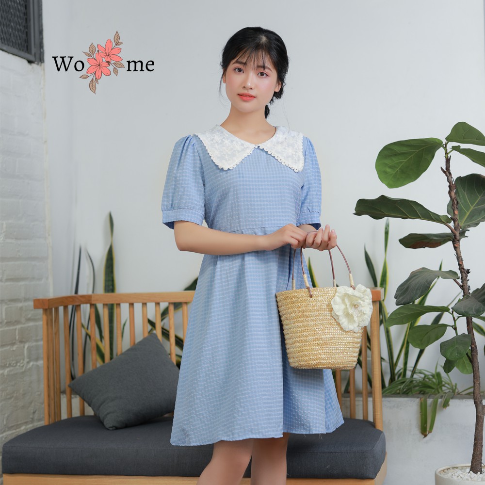 Váy đầm babydoll dáng dài xoè cổ vạt đi chất mát dự tiệc, đi làm, đi chơi hàng cao cấp VCV