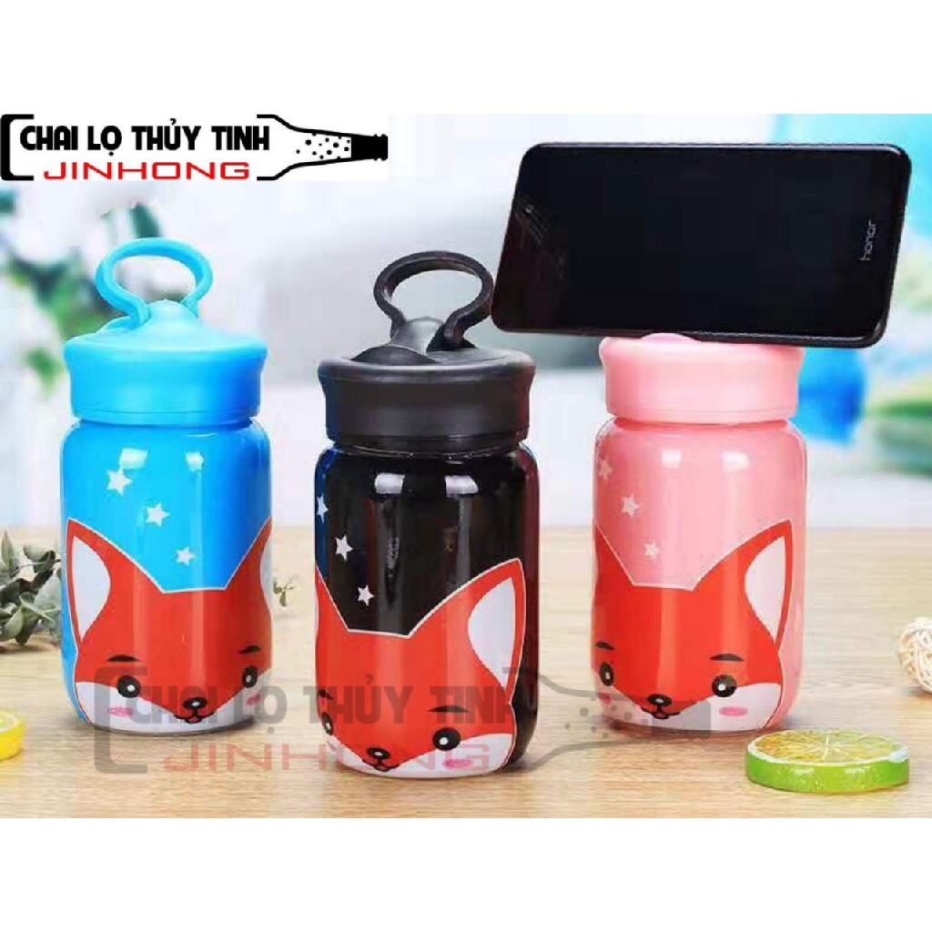 Bình Thủy Tinh IN HÌNH THỎ MS13 350ml