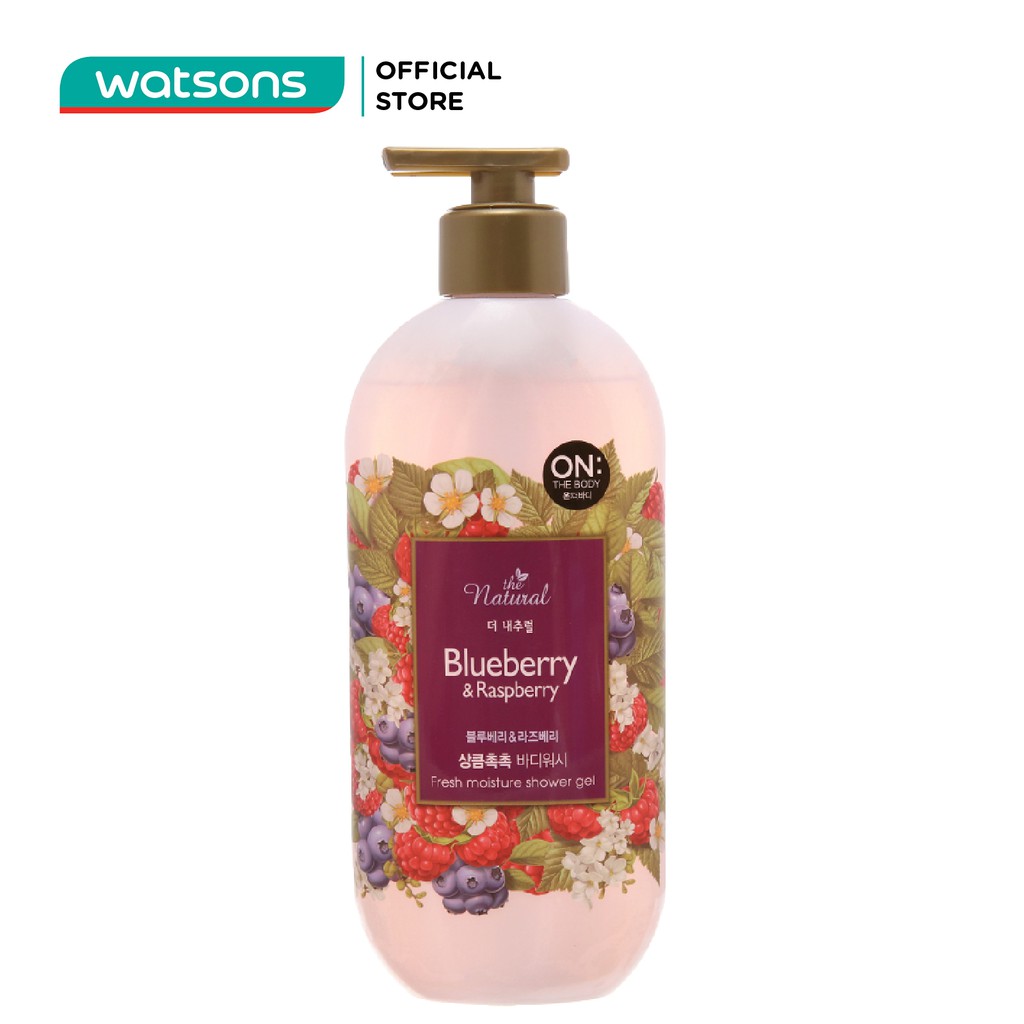 Sữa Tắm On The Body Natural Blueberry &amp; Raspberry 500g