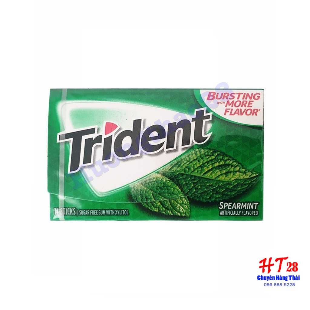 Kẹo Cao Su Không Đường Trident Mỹ