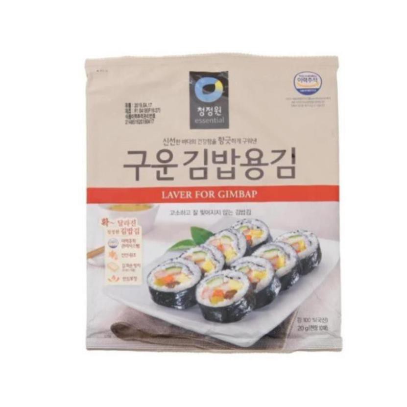 * RONG BIỂN CUỘN CƠM SUSHI 10 LÁ HÀN QUỐC Ma20s 9n sw