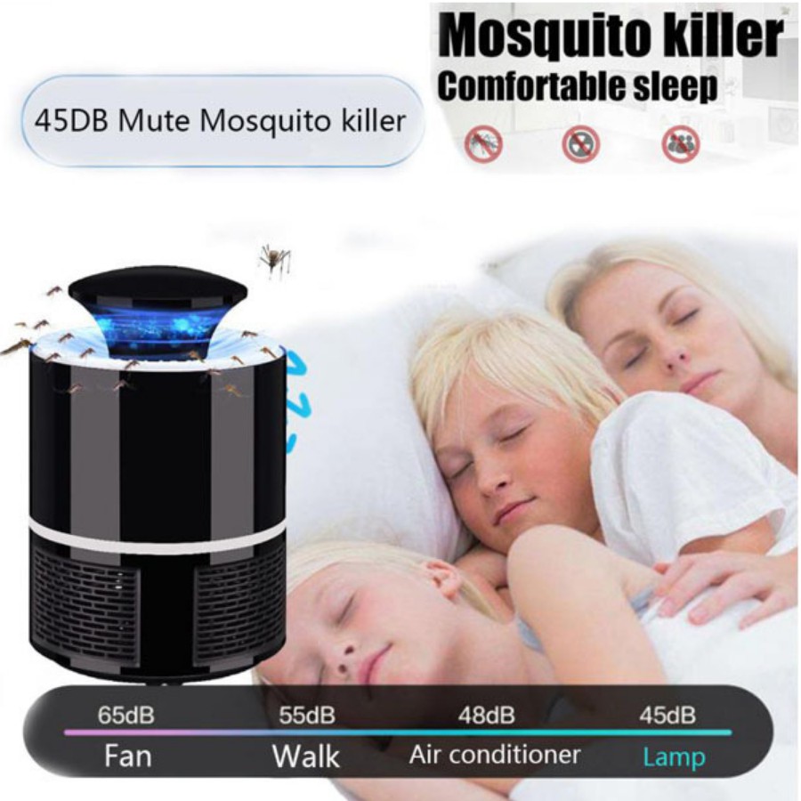 [FREESHIP] Đèn Bắt Muỗi, Đèn Đuổi Muỗi  Mosquito Killing Cao Cấp Công Nghệ Đèn LED Dùng Nguồn USB Tiện Dụng