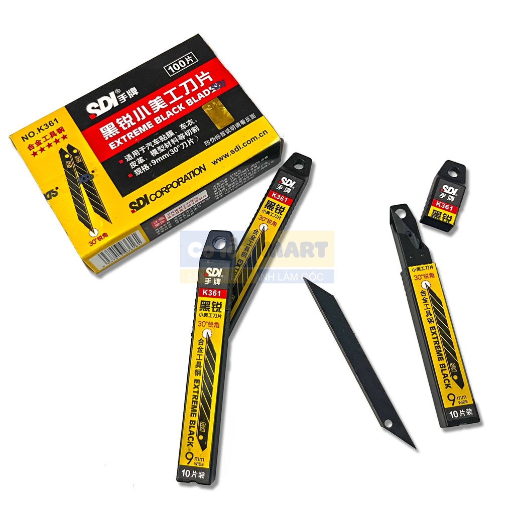 Lưỡi Dao SDI Đen 30 & 60 Độ