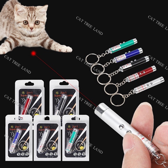 ĐỒ CHƠI CHÓ MÈO, ĐÈN LASER (LAZE) 2IN1, TÍCH HỢP ĐÈN PIN, TẶNG KÈM PIN, CÓ THỂ TREO MÓC KHOÁ