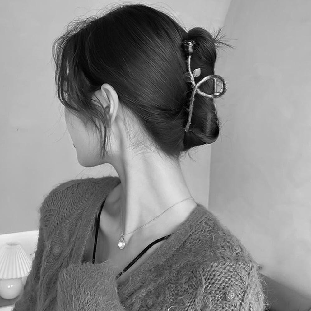 Kẹp Tóc Hình Hoa Hồng / Cá Mập Xinh Xắn WMES15H Cho Nữ