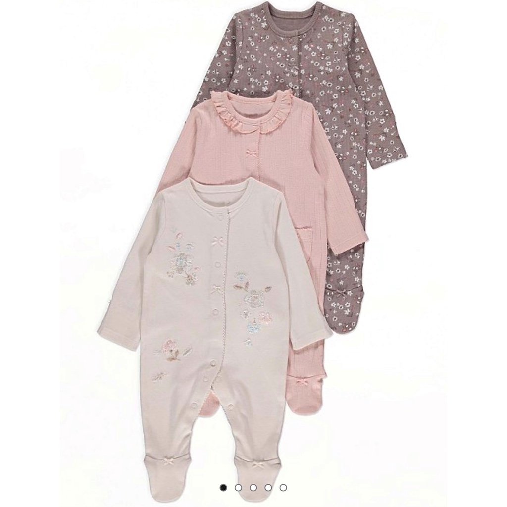 THANH LÝ HÀNG LỖI body cotton liền tất bé trai bé gái, hàng xuất dư xịn, sleepsuit cho bé