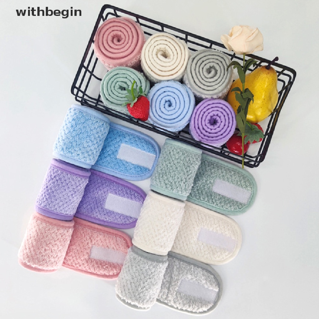Băng Đô Mềm Mại Có Thể Điều Chỉnh Dùng Rửa Mặt / Trang Điểm Spa