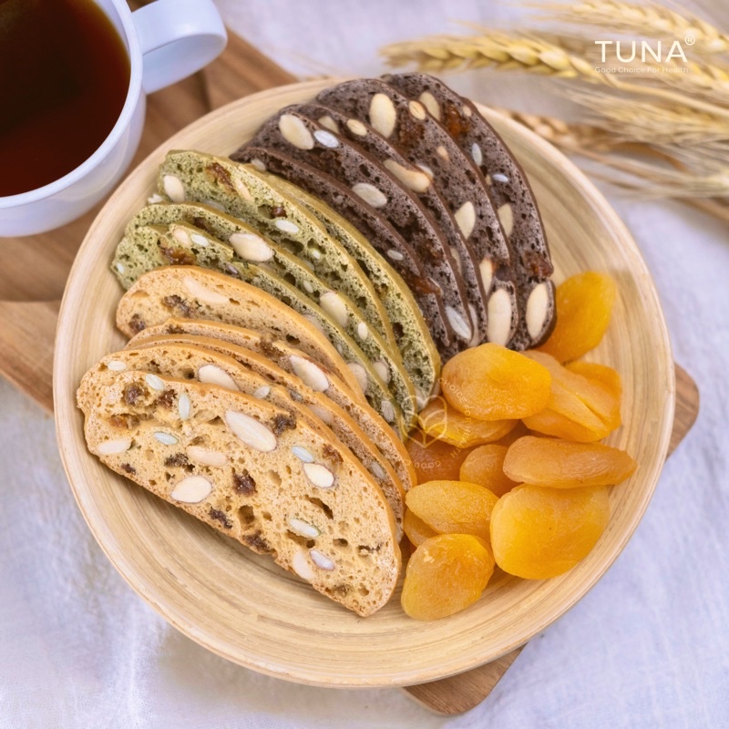 Bánh Biscotti Ăn Kiêng Nguyên Cám Không Đường By Tuna