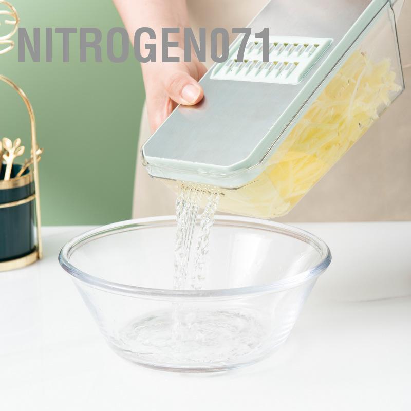 Thái sợi, khoai tây băm nhỏ, máy lau sợi/Máy cắt rau củ đa chức năng Bằng thép không gỉ Hướng dẫn sử dụng máy cho nhà bếp Nitrogen071