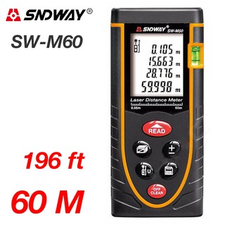 Máy đo khoảng cách bằng tia laser SNDWAY phạm vi 60m (SW-M60)