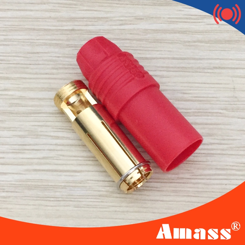 Jack / Giắc nguồn Amass AS150 7mm có vòng điện trở triệt tiêu tia lửa