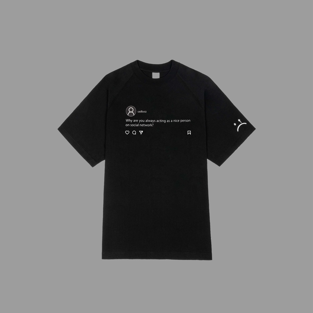 Áo thun SADBOIZ SADTAGRAM BLACK ⚡