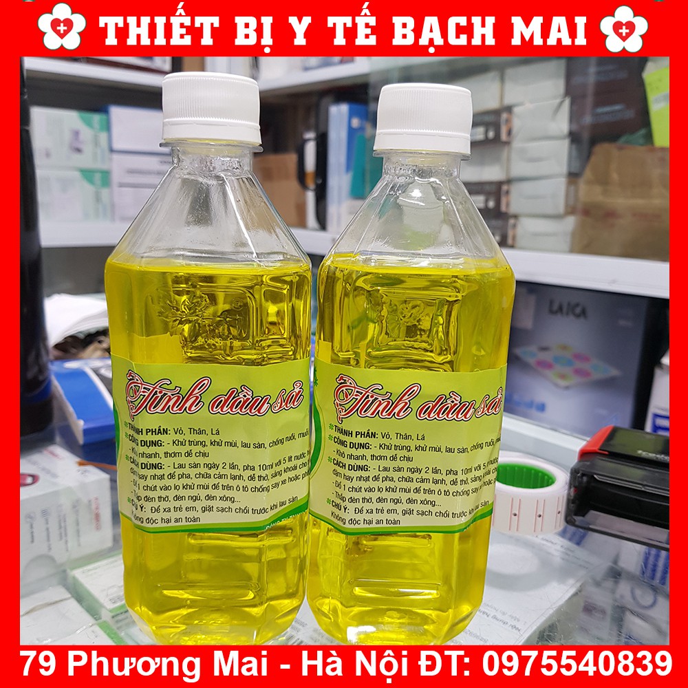 [TBYT BẠCH MAI ] Tinh Dầu Xả 500ml - Khử Mùi Đuổi Muỗi Côn Trùng