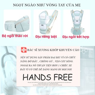 Địu em bé- địu ngồi đa năng chống gù Aixintu Forbaby cho bé 0-36 tháng, 9 tư thế an toàn tiện lợi cho mẹ và bé