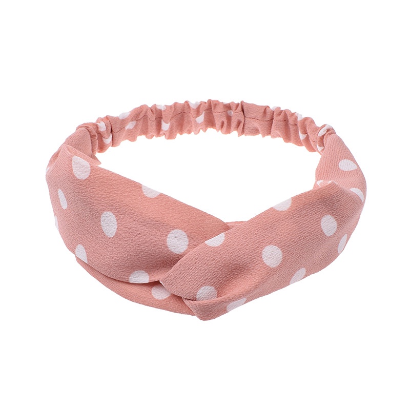 Băng Đô Vải Chấm Bi Co Giãn Phong Cách Hàn Quốc