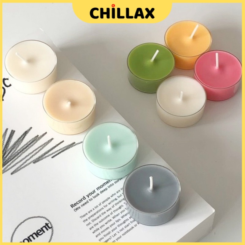 Nến thơm phòng thiên nhiên TEALIGHT tinh dầu mini decor trang trí sáp đậu nành không khói