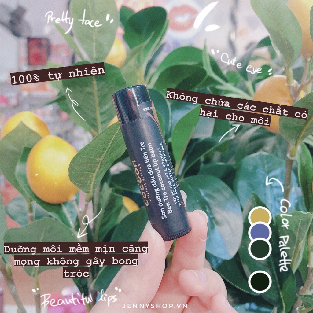 Son Dưỡng Dầu Dừa Cocoon Ben Tre Coconut Lip Balm